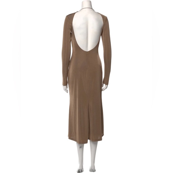 NWOT JASON WU - Khaki backless maxi dress - Picture 4 of 5